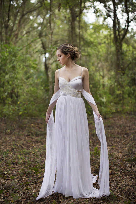 Wilde cut out wedding gown
