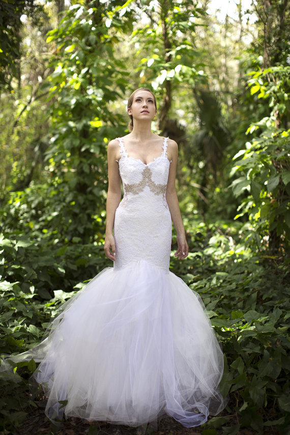 Hudson Low Back lace wedding gown